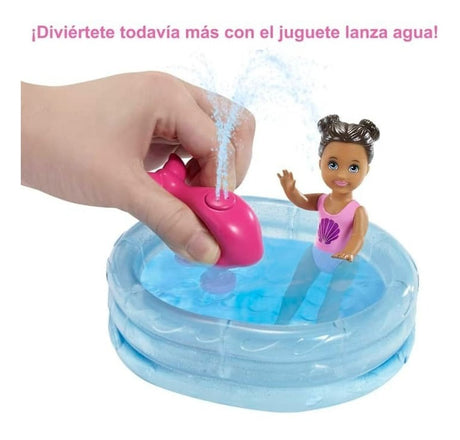 Barbie Muñeca Skipper Niñera Pool Party Grp39 Mattel