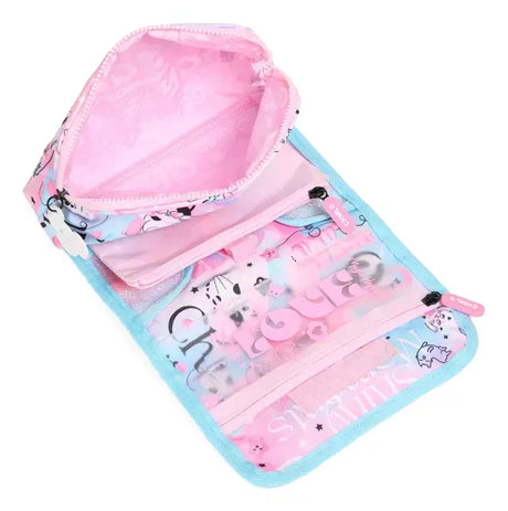 Chimola Cartuchera Custom Cat Pink Aqua TR170