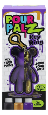 Pour Palz Mini Osos 8cm Neon Clip On Para Pintar TMR012