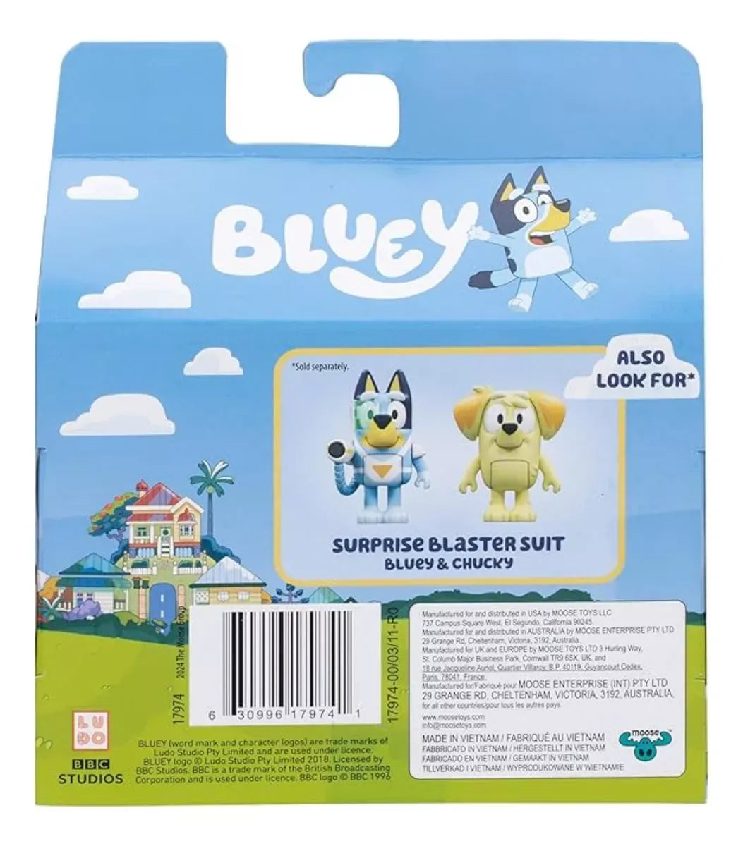 Bluey Surprise Blaster Suit Fairytale Chilli & Bandit 17974 17975