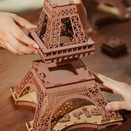 Robotime Puzzle 3d Noche De La Torre Eiffel Tgl01 Rolife