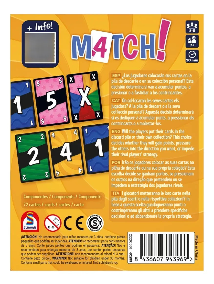 Juego de Cartas Match! Devir 40-4232