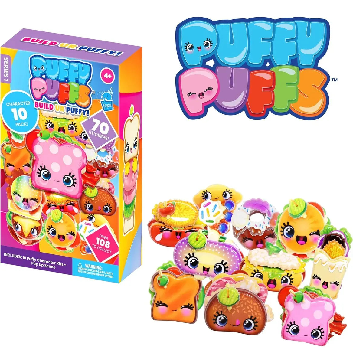 Puffy Puffs Pack 10 Personajes 3D S1003