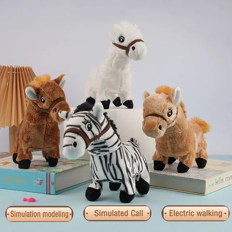 Animalito De Peluche A Pila Caballo KL267