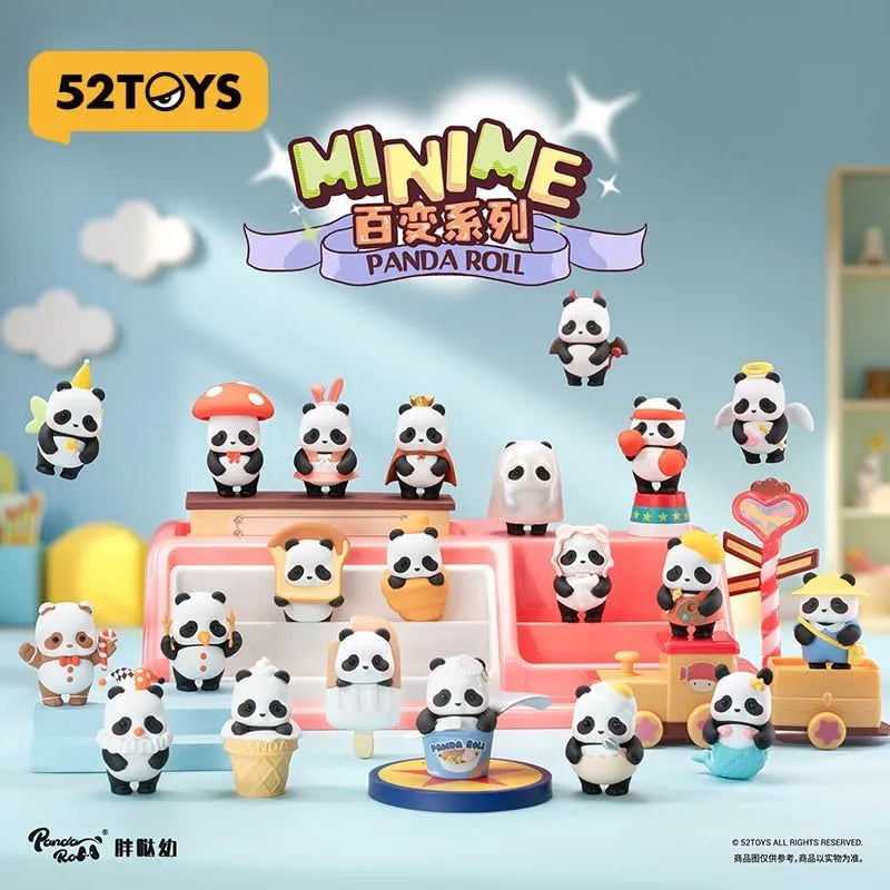52toys Panda Roll Minime Dress-up Figura Blind Box S78868