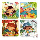 Janod Rompecabezas Puzzles 4 Evolutivos 4 Estaciones J02658