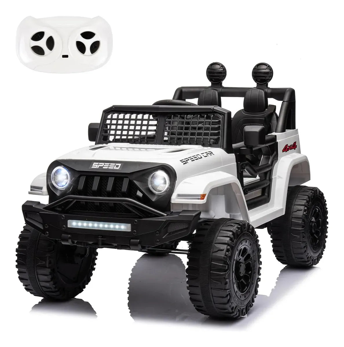 Auto A Bateria Todo Terreno Blanca HM6588