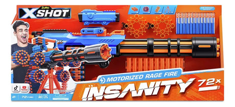 X-Shot Zuru Insanity Motorised Rage Fire 36605 7477