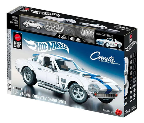 Hot Wheels Bloques de construccion Elite Corvette 918 Pcs JGR31