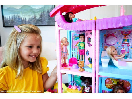 Barbie Casa De Juegos 2 Pisos Muñeca Chelsea Hck77 Mattel