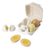 Janod Juego Encastre Huevera Con 4 Huevos De Madera J06593