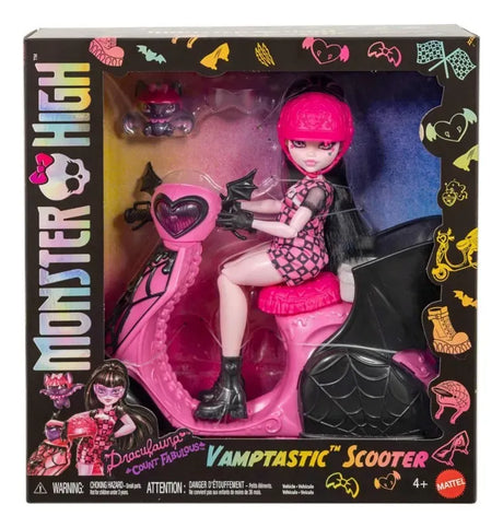 Monster High Muñeca Draculaura con Scooter JDR61