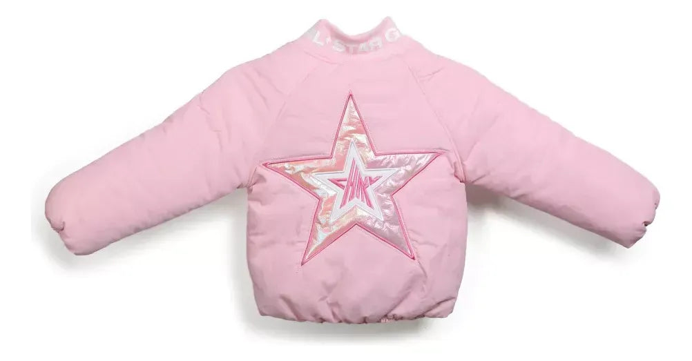 Chimola Campera Bomber Star Talle 12 Pink J05