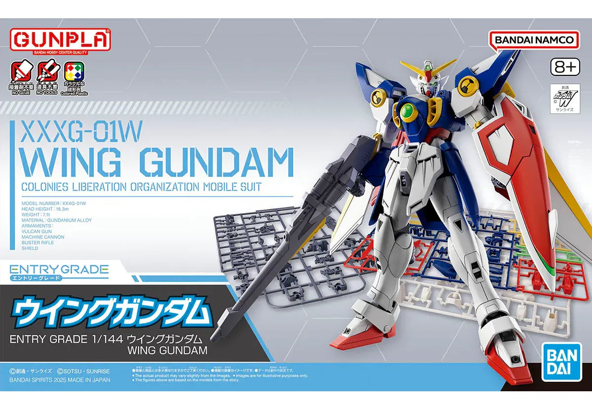 Bandai Hobby Gundam Entry Grade 1/144 Wing Gundam Model Kit 2795248