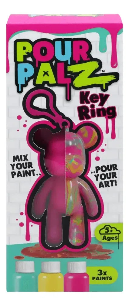 Pour Palz Mini Osos 8cm Neon Clip On Para Pintar TMR012