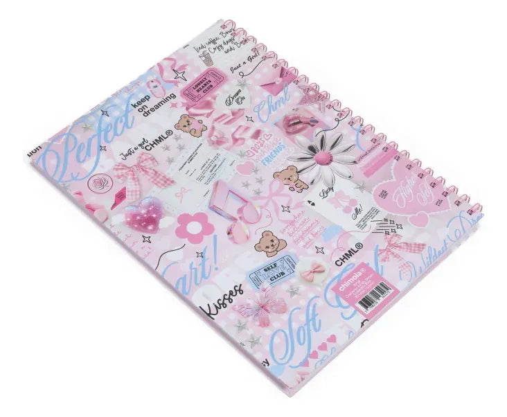 Chimola Cuaderno A4 Espiralado Collection Pink ST19