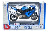 Bburago 1:18 Kawasaki Ninja ZX-10R azul 18-51030