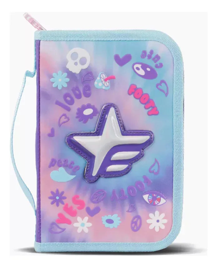 Footy Cartuchera rigida con un cierre Hologram Star F61074.01.UNICO
