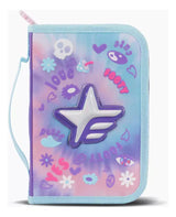 Footy Cartuchera rigida con un cierre Hologram Star F61074.01.UNICO