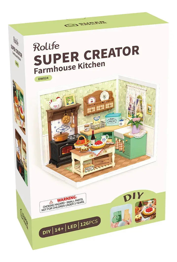 Robotime Rolife Puzzle 3d Farmhouse Kitchen Dw024