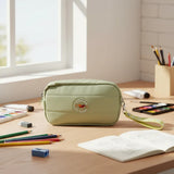 Cartuchera Escolar Doble Cierre Sl2505v Kinderland Verde