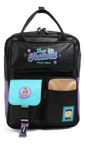 Mochila Fruit Festival Black M213
