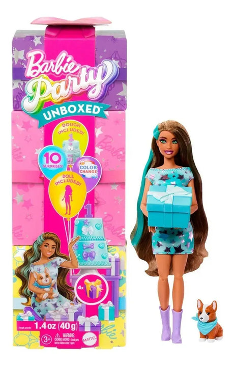 Barbie Party Unboxed Muñeca Fiesta de Mascotas JFG68