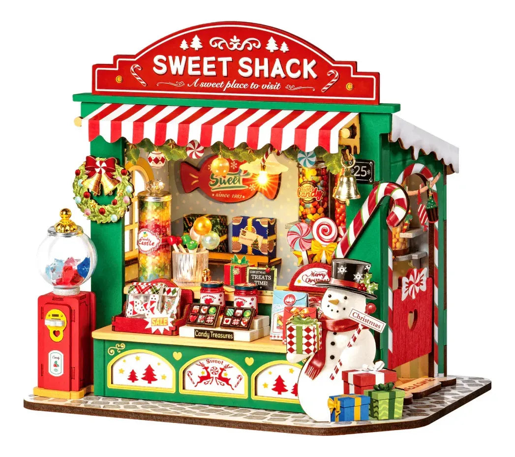Robotime Rolife Puzzle 3d Puesto De Dulces De Navidad Ds043