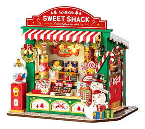 Robotime Rolife Puzzle 3d Puesto De Dulces De Navidad Ds043