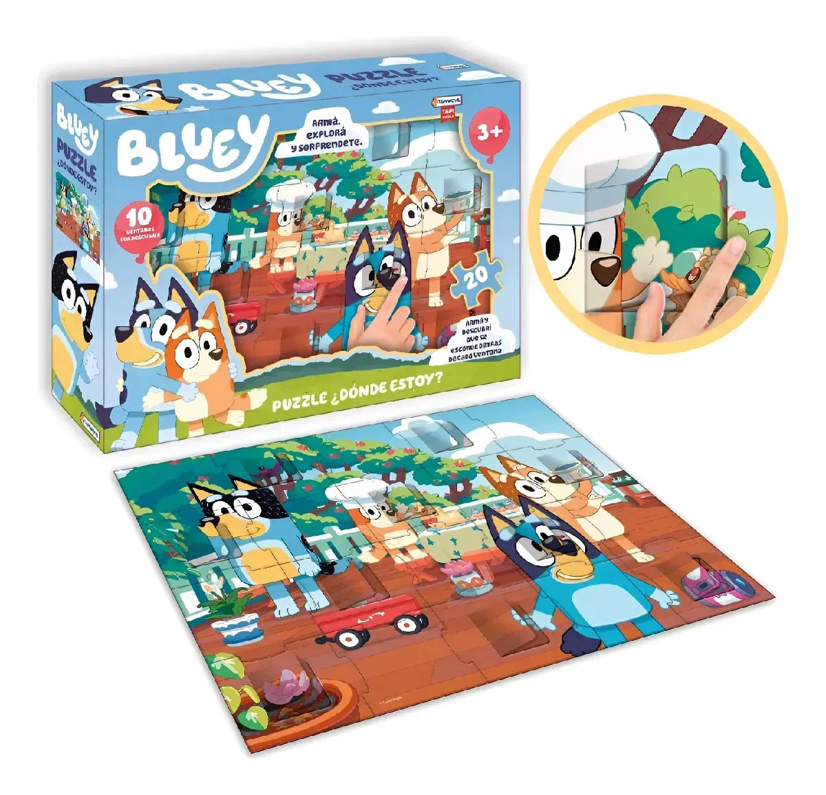 Puzzle Bluey 20 Pzs ¿donde Estoy? Blu01261