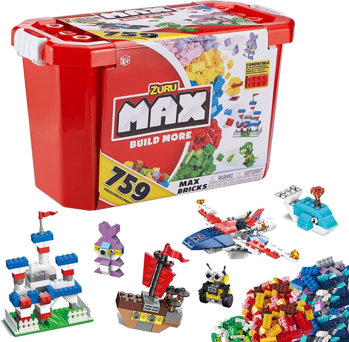 Max Build More Ladrillos Bloques 759 Pzas 8347 Compatible