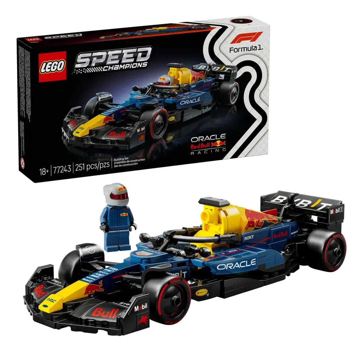 LEGO Speed Champions Coche de Carreras Red Bull Racing F1 77243