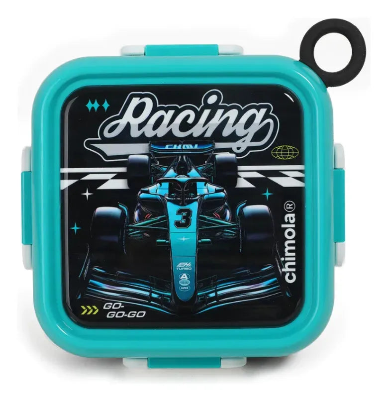Chimola Lunch Box Racing Car Bz135 Turquesa