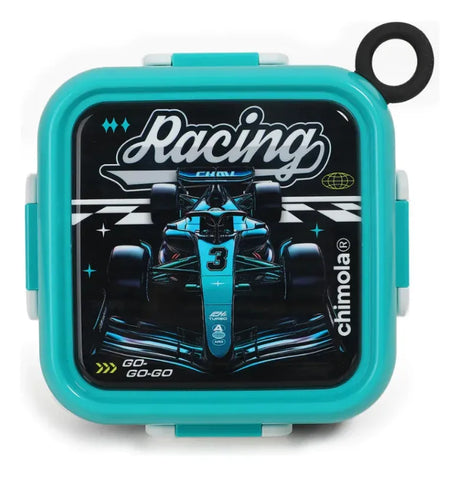 Chimola Lunch Box Racing Car Bz135 Turquesa