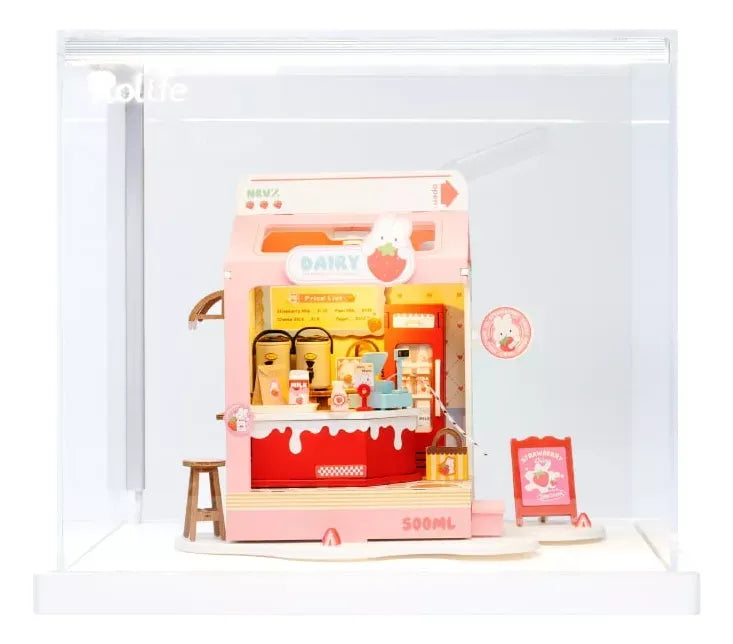Robotime Puzzle 3d Caja De Leche De Fresa Ds034 Rolife
