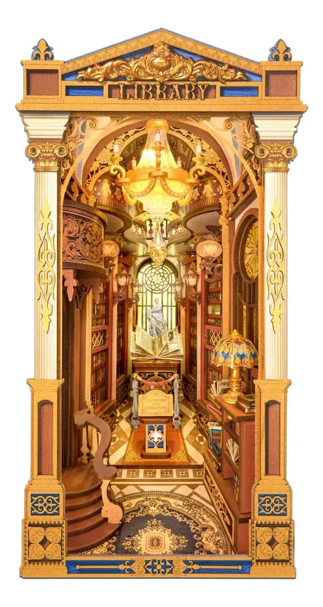 Robotime Puzzle 3d Rolife Library Of Wonders Tgb16