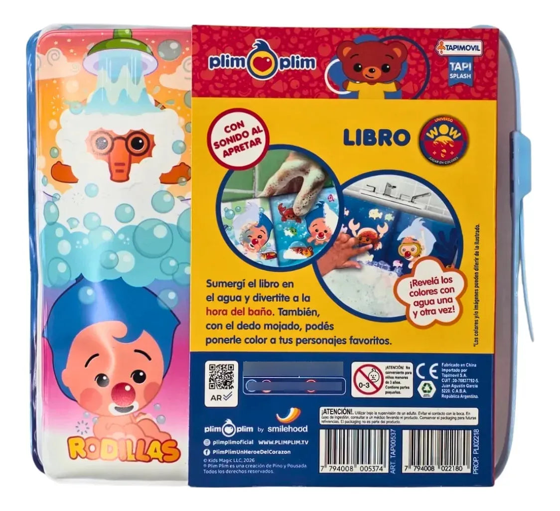 Plim Plim Libro Wow Colorear Con Agua PLI02218