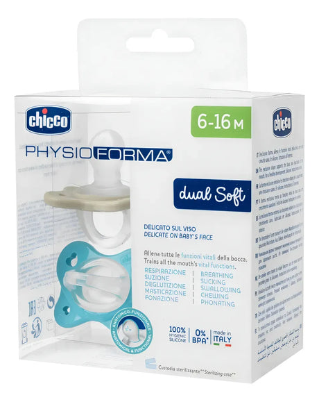 Chico Chupete Ph Dual Soft Silicona Azul 6-16m 2ud 7308761
