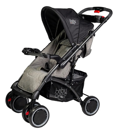 Baby One Coche Trend Pro travel system con manija rebatible color negro D/E BOTS-011S