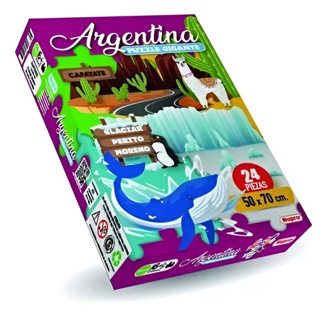 Puzzle 24 piezas + mapa de Argentina 2254
