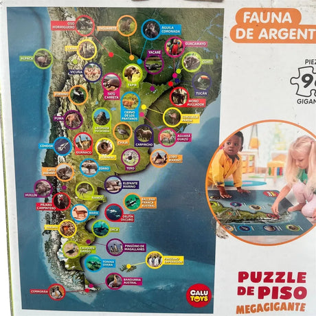 Puzzle De Piso Megagigante Fauna Argentina 96pzs 05082