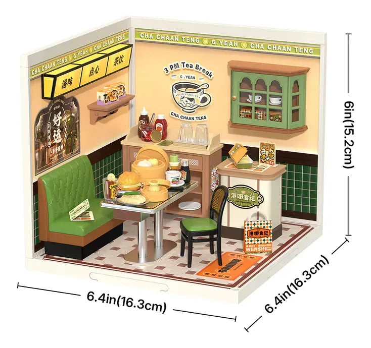 Robotime Rolife Puzzle 3d Hong Kong Bites Café Dw021