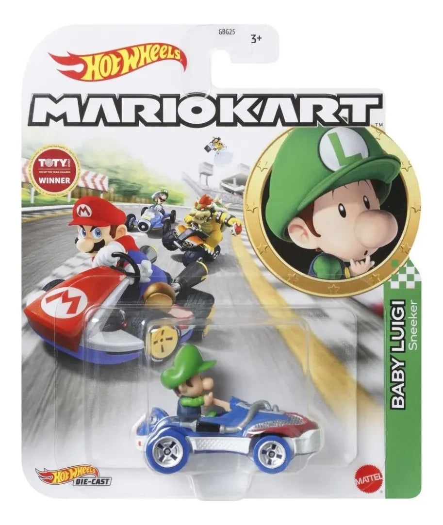 Hot Wheels Mario Kart Vehiculo Metal 1:64 Gbg25
