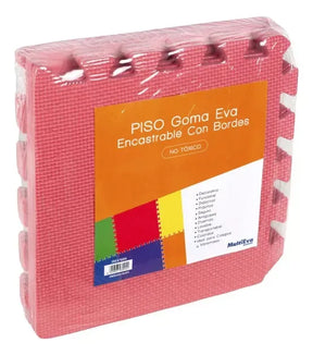 Multieva Piso De Goma Eva 6 Piezas 30cm Rojo 93094ro