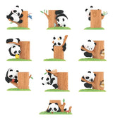 52toys Panda Roll Figura Fruit Tree Climbing Blind Box 78872