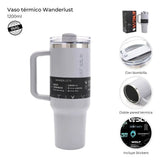 Wanderlust Vaso Termico Con Bombilla 1200ml Gris 40125