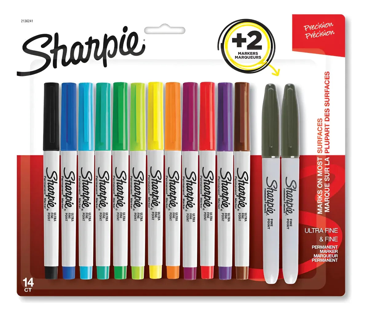 Sharpie Marcadores Ultra Finos X12 + 2 Finos 2136241