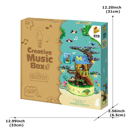 Panlos Bricks Cajita Musical Casa Del Árbol Con Luz 591pzs 22862