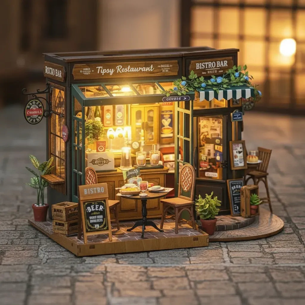 Robotime Puzzle 3d Restaurante Tipsy Dg167 Rolife