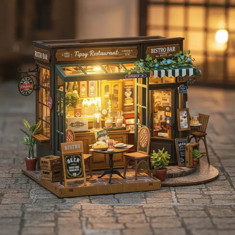 Robotime Puzzle 3d Restaurante Tipsy Dg167 Rolife